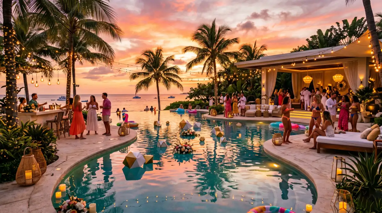 Free Download Aesthetic Summer Wallpaper With Pool Vibes - High Quality Summer Aesthetic Wallpaper Image