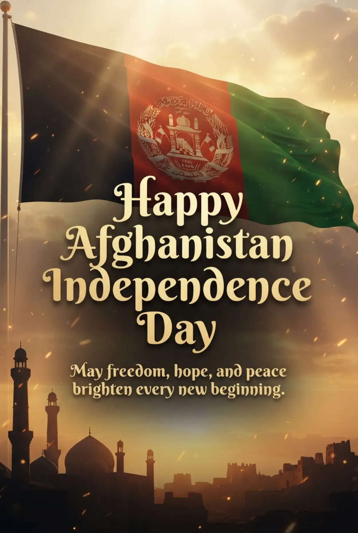 Free Download Afghan Independence Day 2026 Banner Design - High Quality Afghan Independence Day 2026 Image