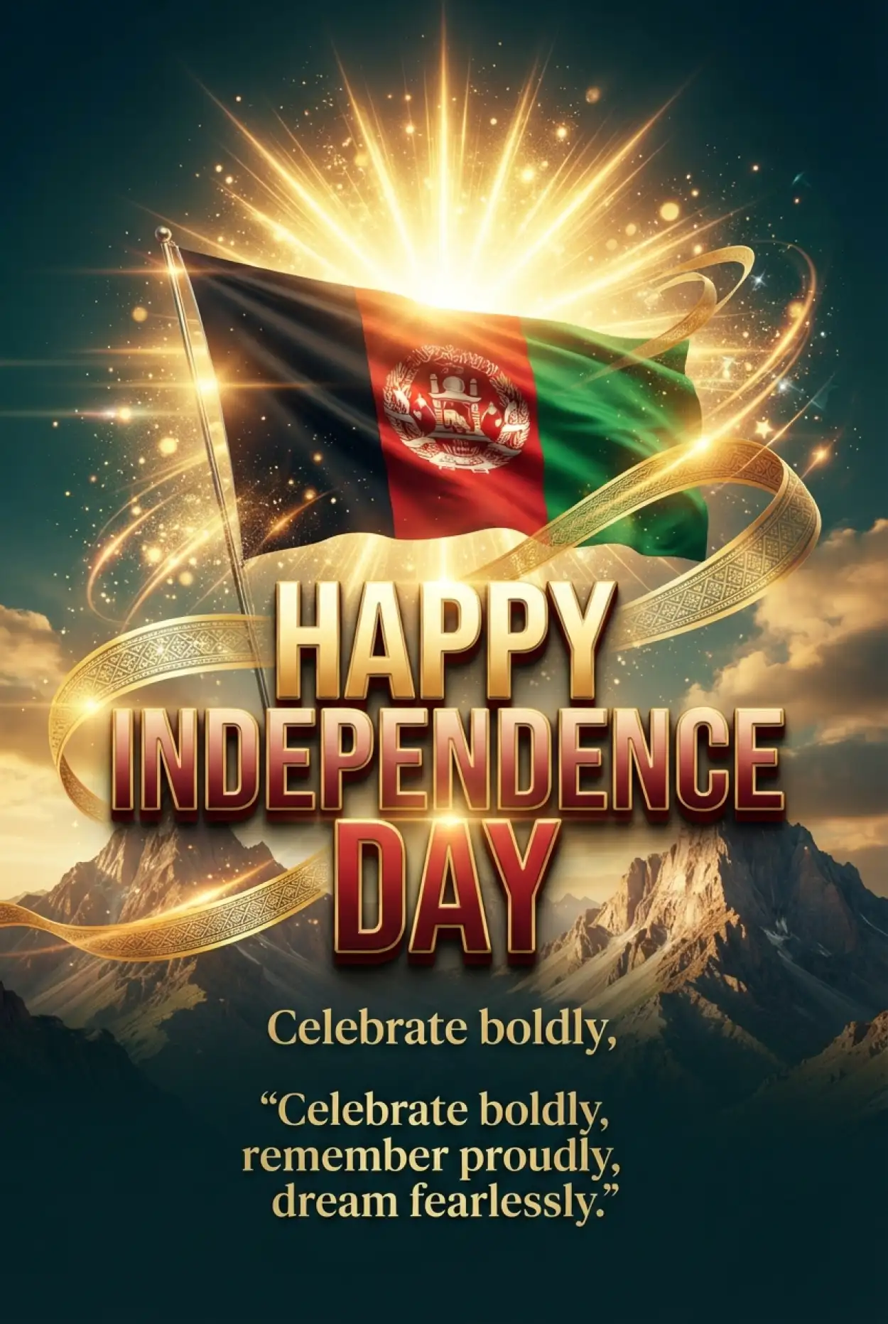 Free Download Afghan Independence Day 2026 Modern Poster - High Quality Afghan Independence Day 2026 Image