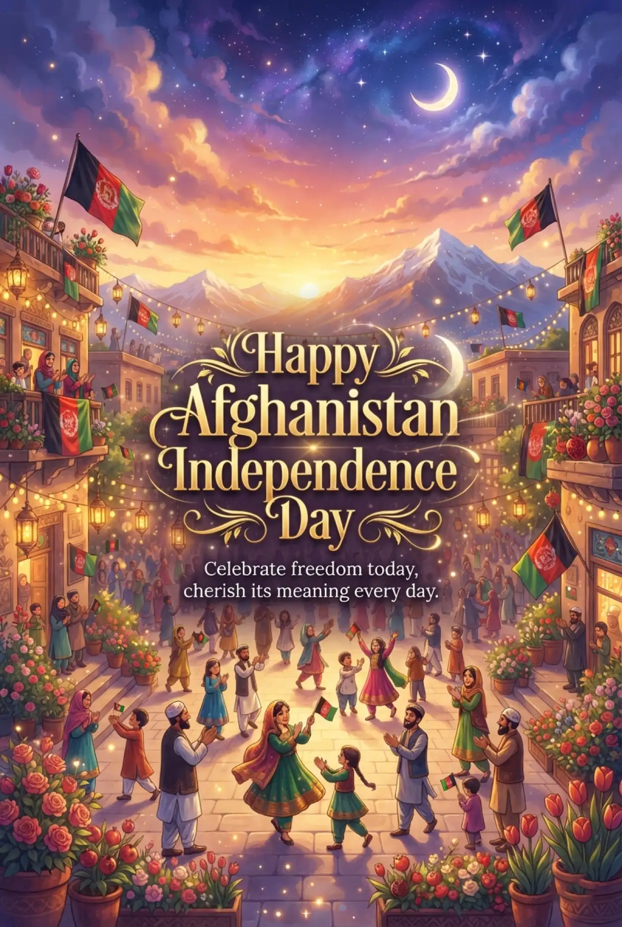 Free Download Afghanistan Independence Day 2026 Celebration Ideas - High Quality Afghan Independence Day 2026 Image