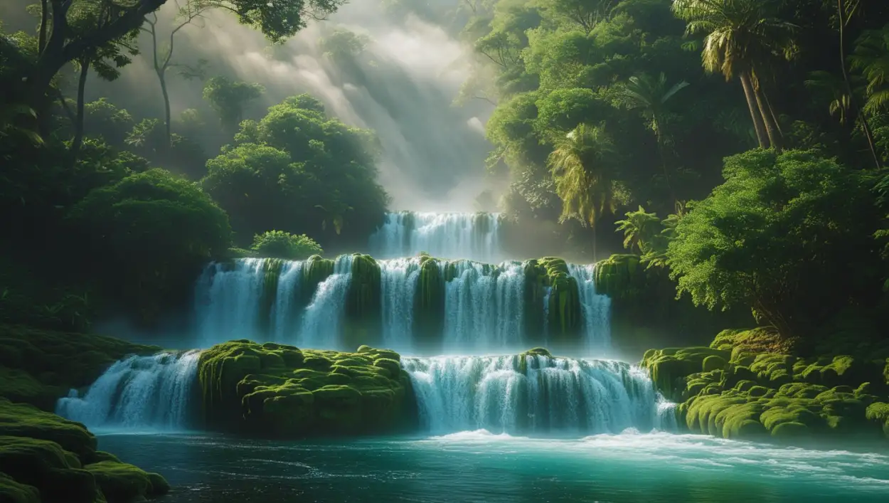 Free Download African Waterfall Background Image - High Quality Waterfall Background Background