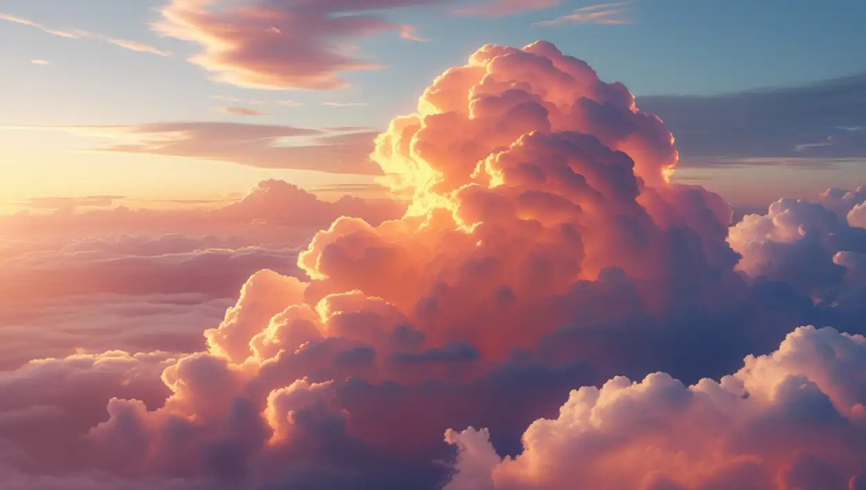 AI-generated cloud background HD