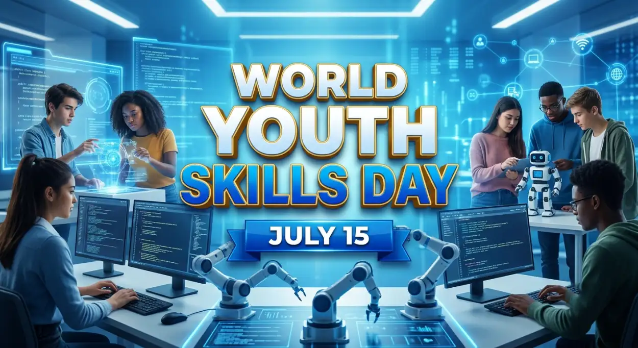 Free Download Ai Skills For Youth Png - High Quality World Youth Skills Day 2026 Transparent PNG