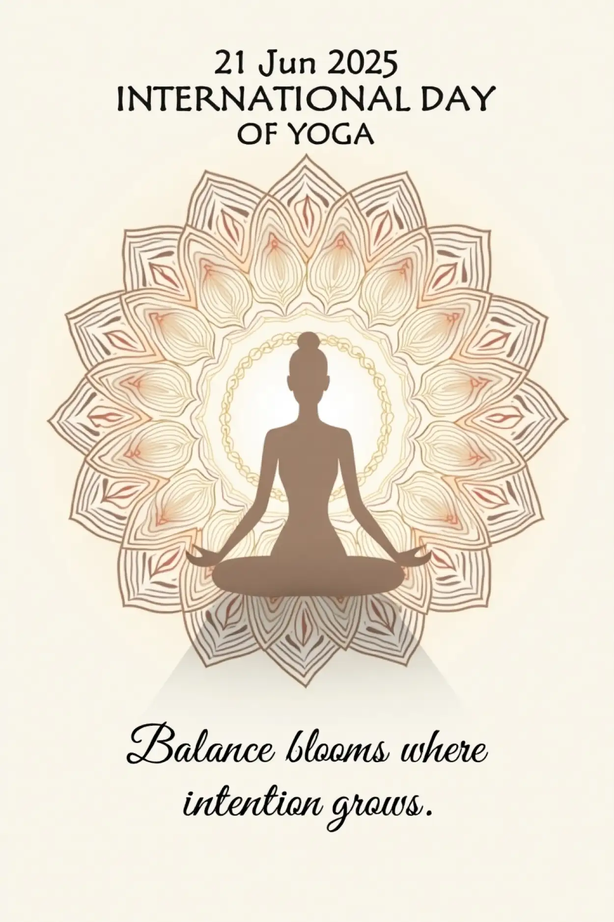 AI yoga infographic background for social media