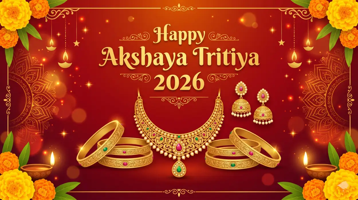 Free Download Akshaya Tritiya 2026 Wishes Minimal Design - High Quality Akshaya Tritiya 2026 Wishes Image