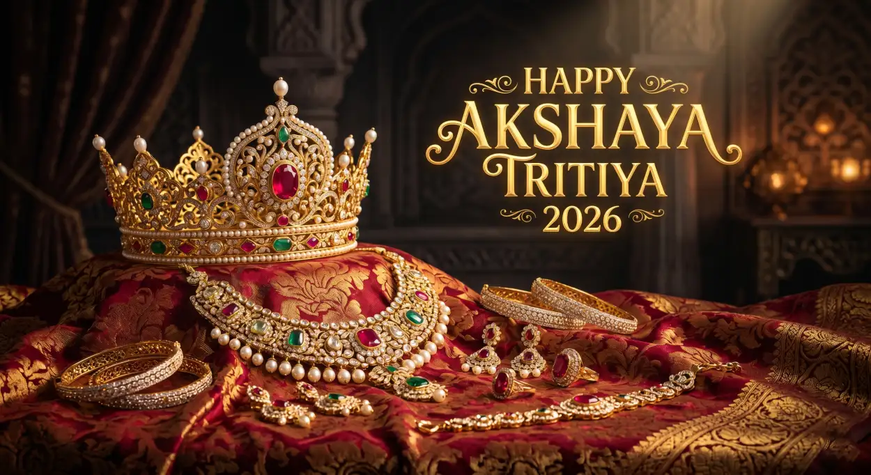 Free Download Akshaya Tritiya 2026 Wishes Royal Theme - High Quality Akshaya Tritiya 2026 Wishes Image