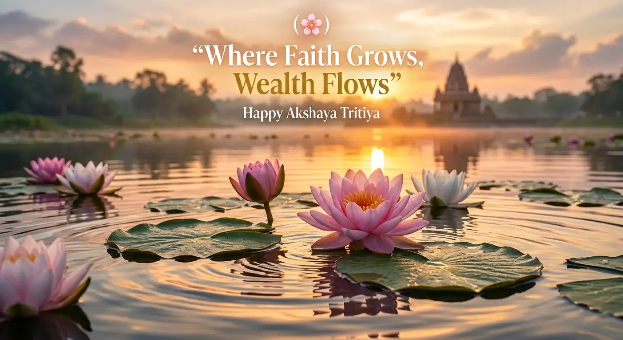 Free Download Akshaya Tritiya Bhakti Quotes Images - High Quality Happy Akshaya Tritiya 2026 Image