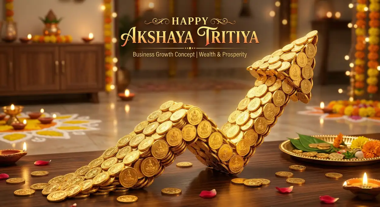 Free Download Akshaya Tritiya Gold Coin Images - High Quality Happy Akshaya Tritiya 2026 Image