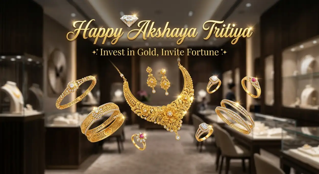 Free Download Akshaya Tritiya Luxury Gold Design - High Quality Happy Akshaya Tritiya 2026 Image