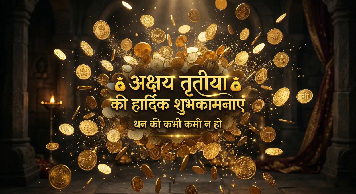 Free Download Akshaya Tritiya Quotes In Hindi 2026 - High Quality Happy Akshaya Tritiya 2026 Image