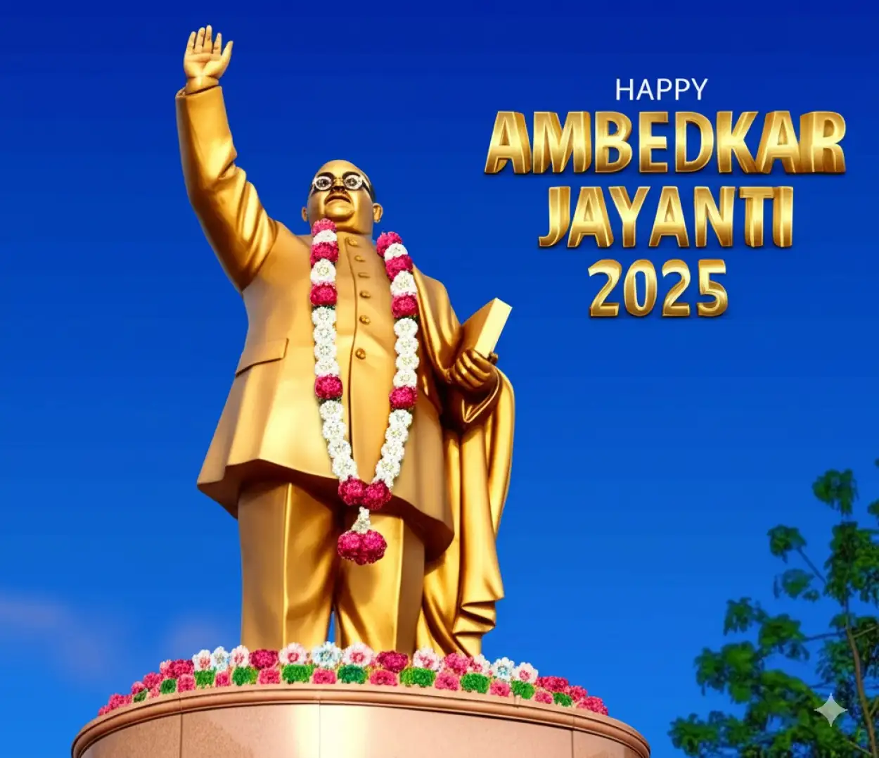 Ambedkar Jayanti 2025 Facebook post design