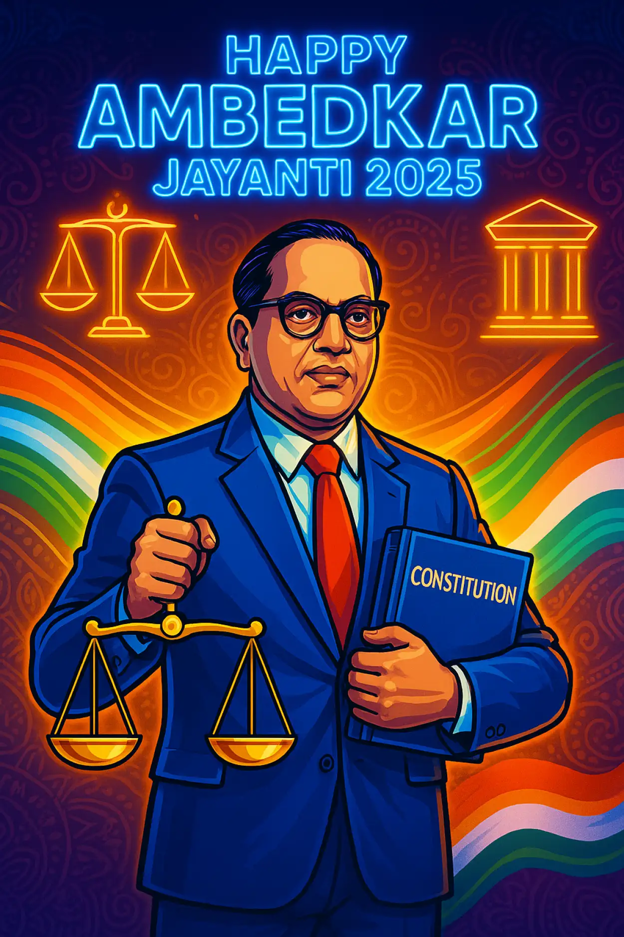 ambedkar jayanti 2025 youtube thumbnail