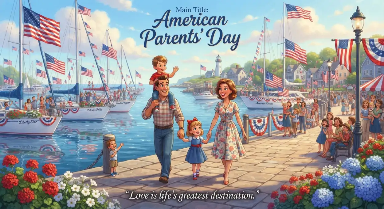 Free Download American Parents Day Facebook Post - High Quality American Parents Day 2026 Image