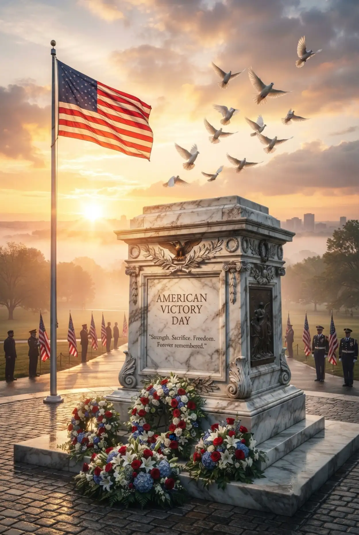 Free Download American Victory Day Memorial - High Quality American Victory Day 2026 Image