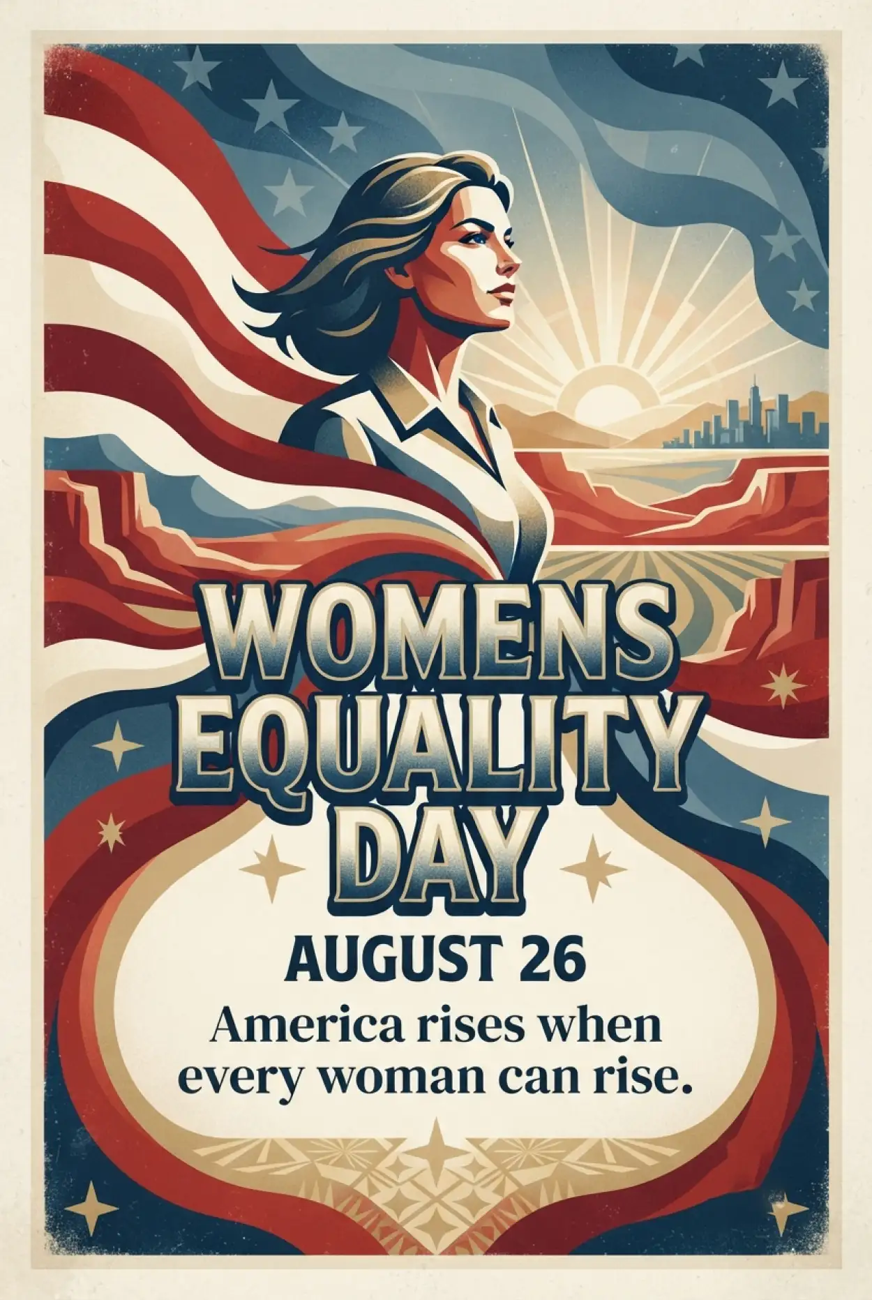 Free Download American Womens Equality Day 2026 Facebook Post - High Quality American Womens Equality Day 2026 Image