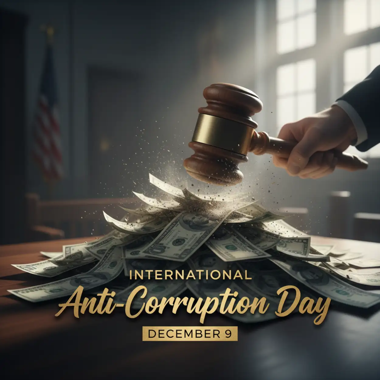 Anti corruption day 9 December Instagram post template