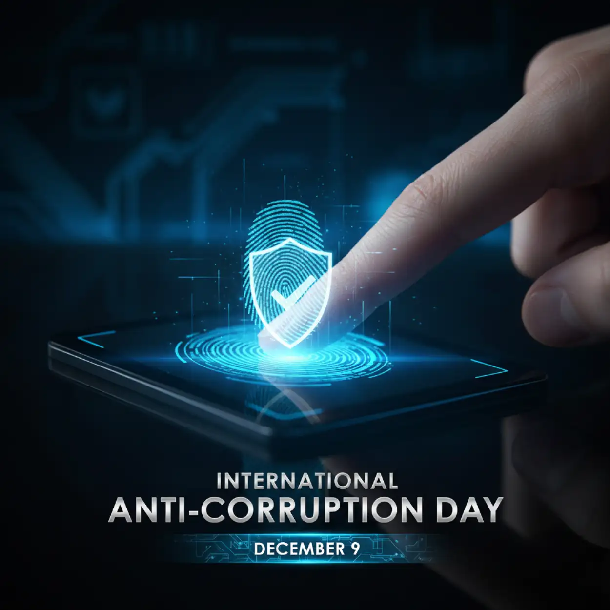 Anti corruption message image for students