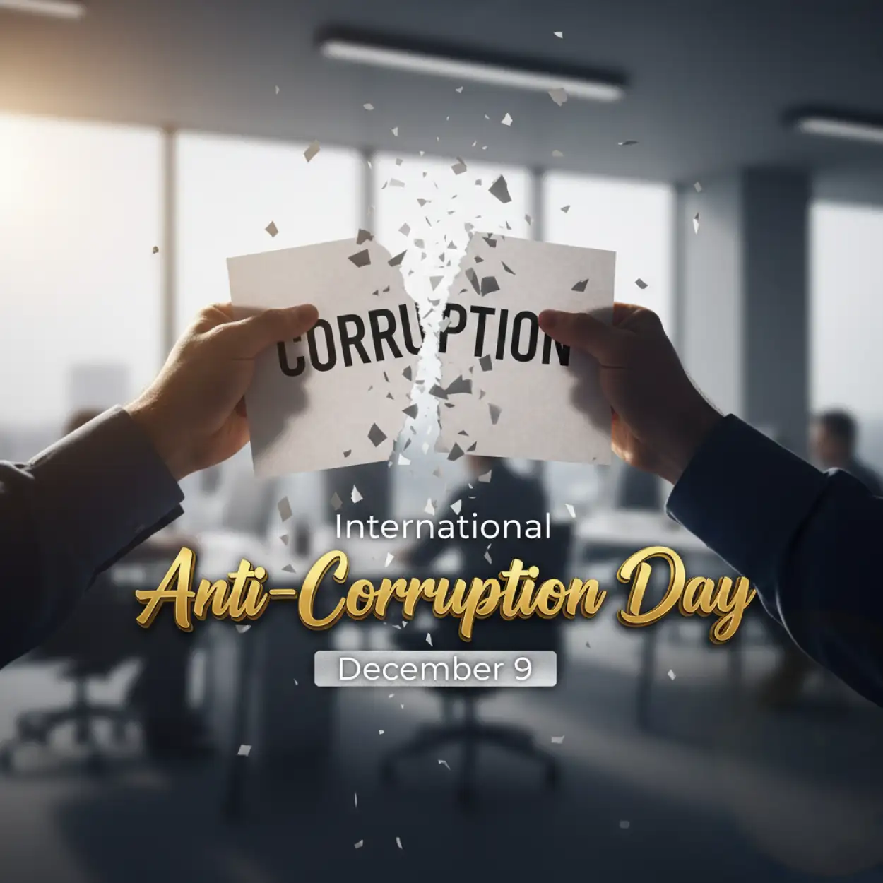 Anti corruption theme background image HD