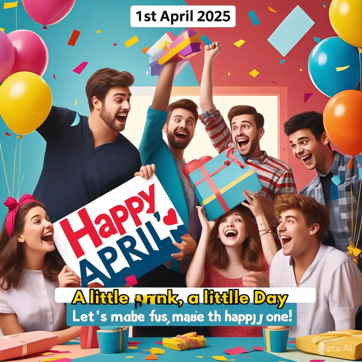 Free Download April Fools Day Funny E-card For Friends - High Quality Happy April Fool Day Background