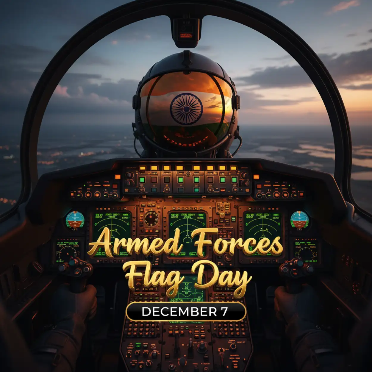 armed forces flag day slogan poster hd