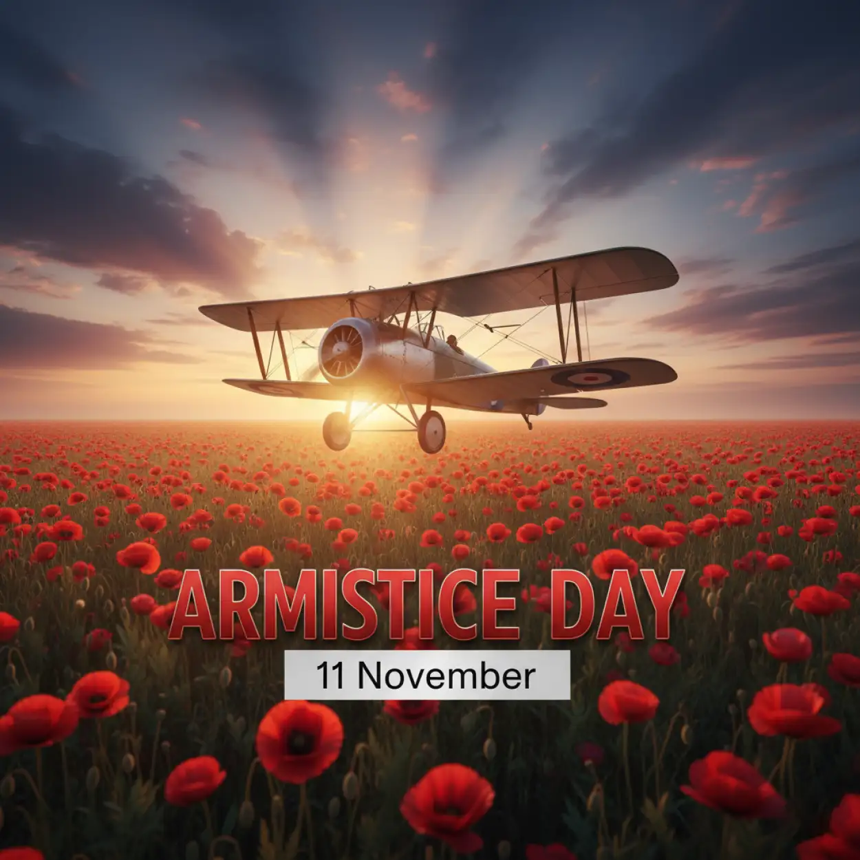 armistice day red and black theme background