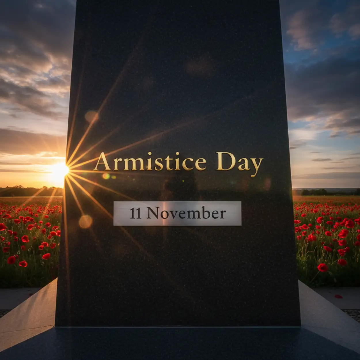 armistice day remembrance ceremony banner