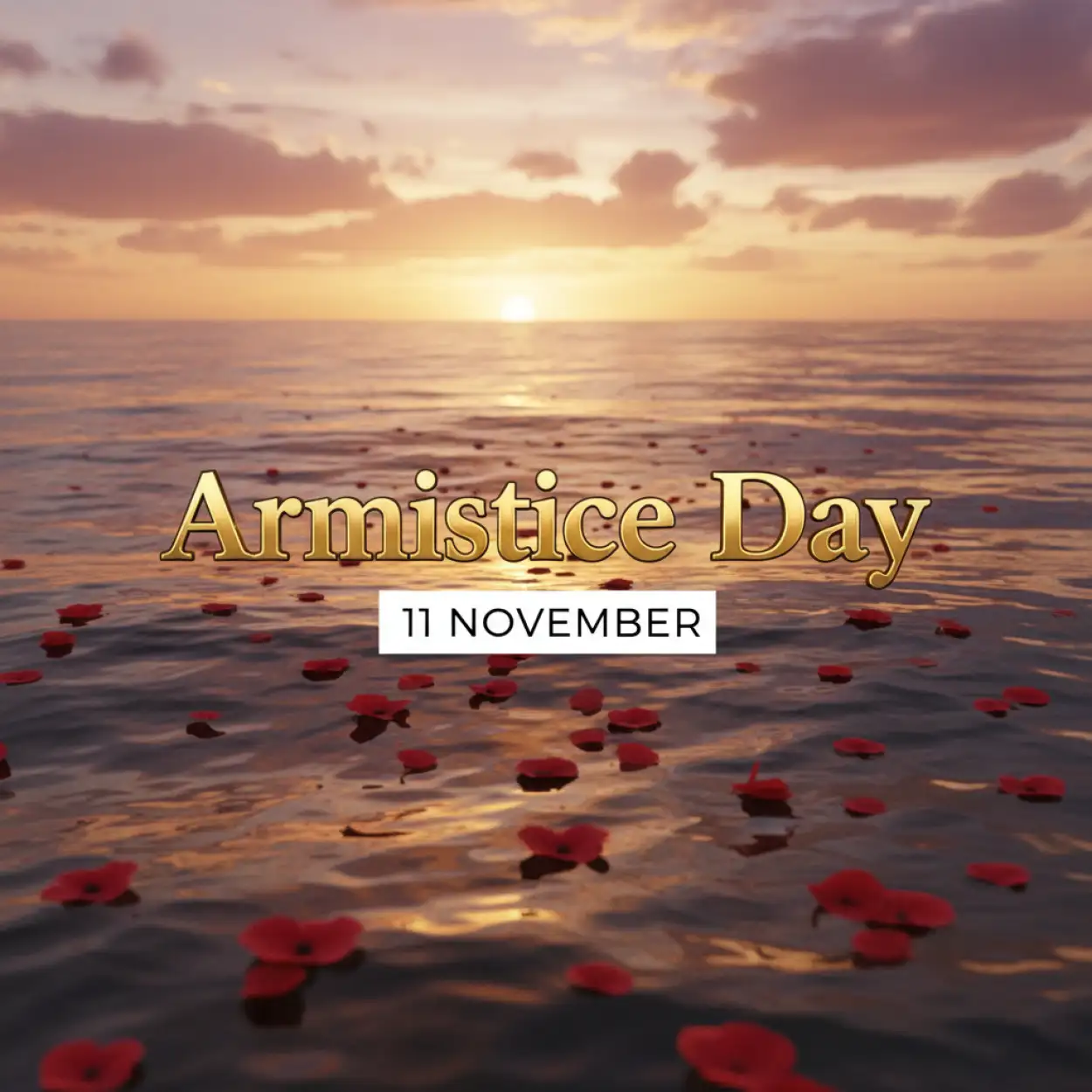 armistice day silent remembrance image design