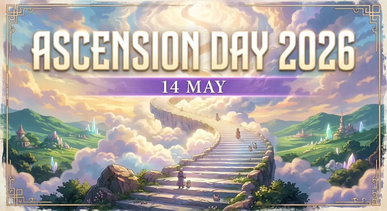Free Download Ascension Day 2026 Background Images - High Quality Ascension Day 2026 Wishes Background Image