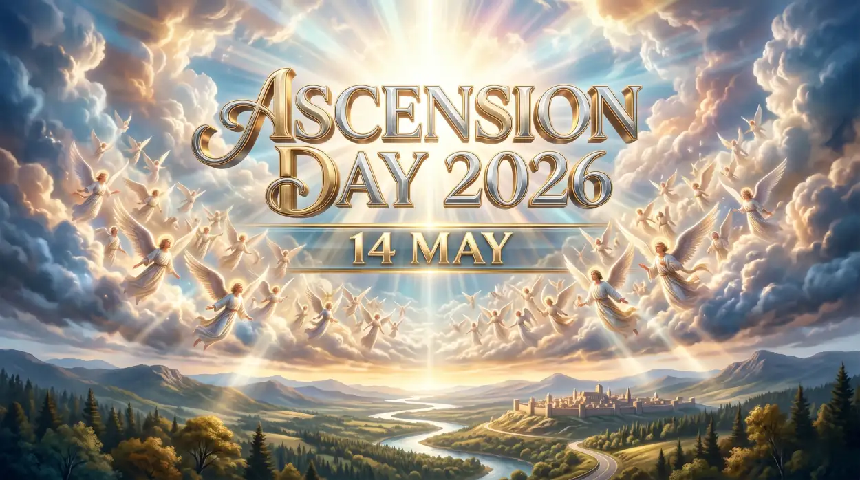 Free Download Ascension Day 2026 Bible Themed Images - High Quality Ascension Day 2026 Wishes Image