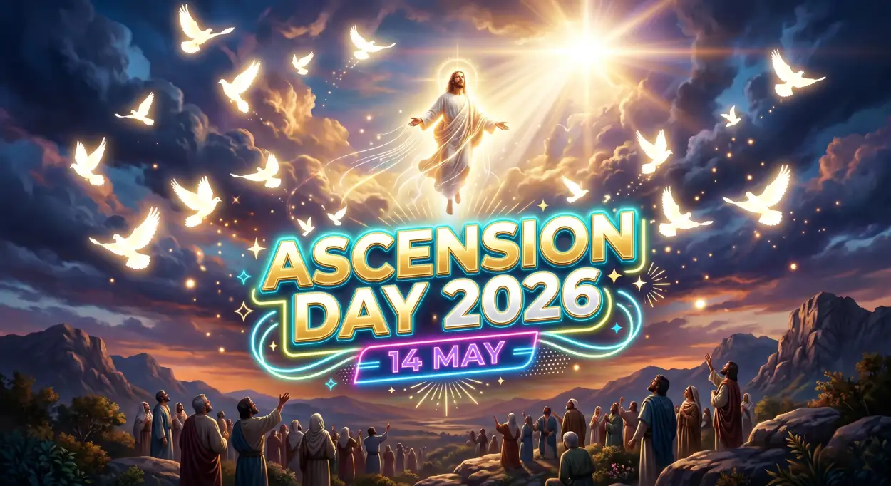Free Download Ascension Day 2026 Facebook Post - High Quality Ascension Day 2026 Wishes Image