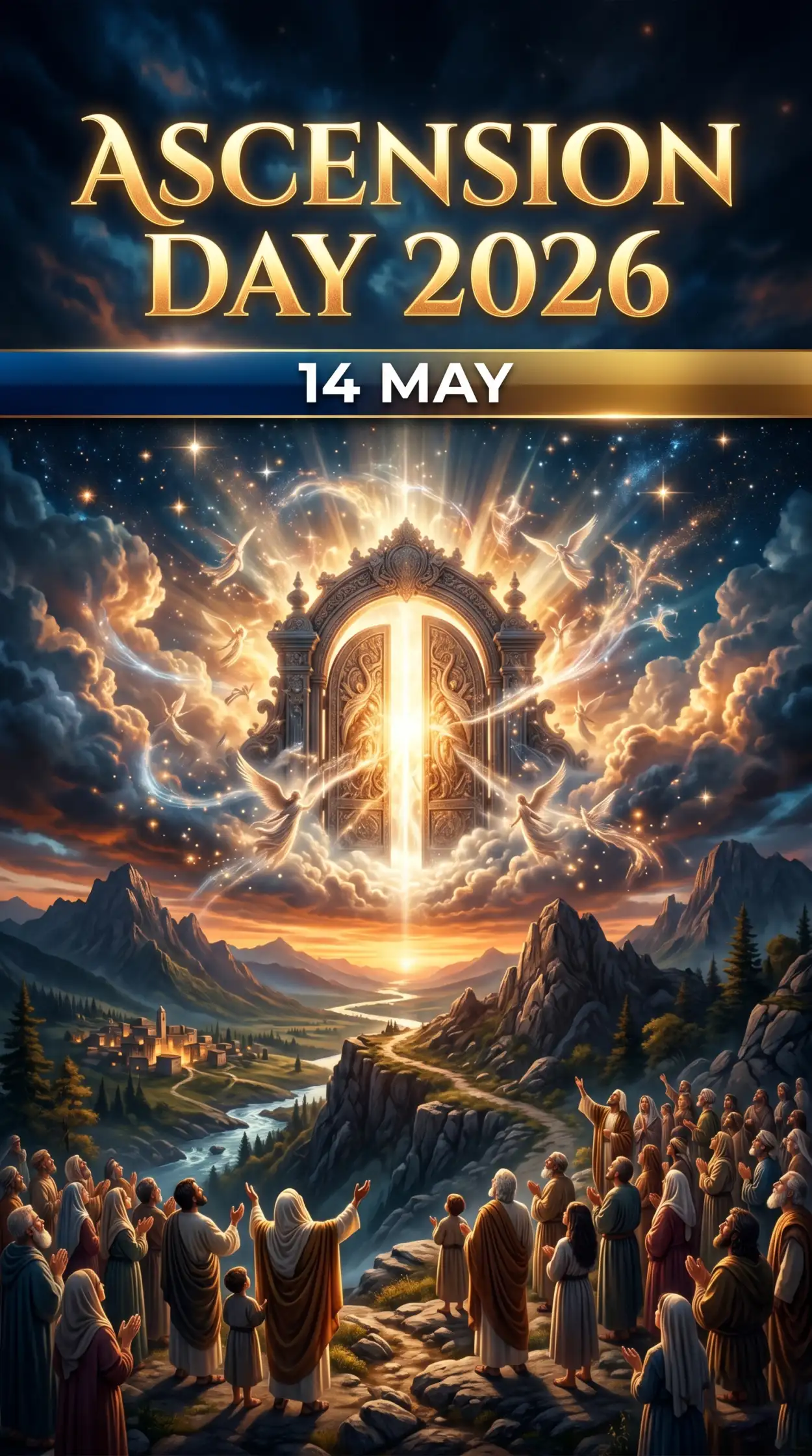 Free Download Ascension Day 2026 Faith Based Wallpapers - High Quality Ascension Day 2026 Wishes Image