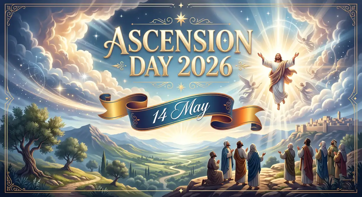 Free Download Ascension Day 2026 Instagram Caption - High Quality Ascension Day 2026 Wishes Image