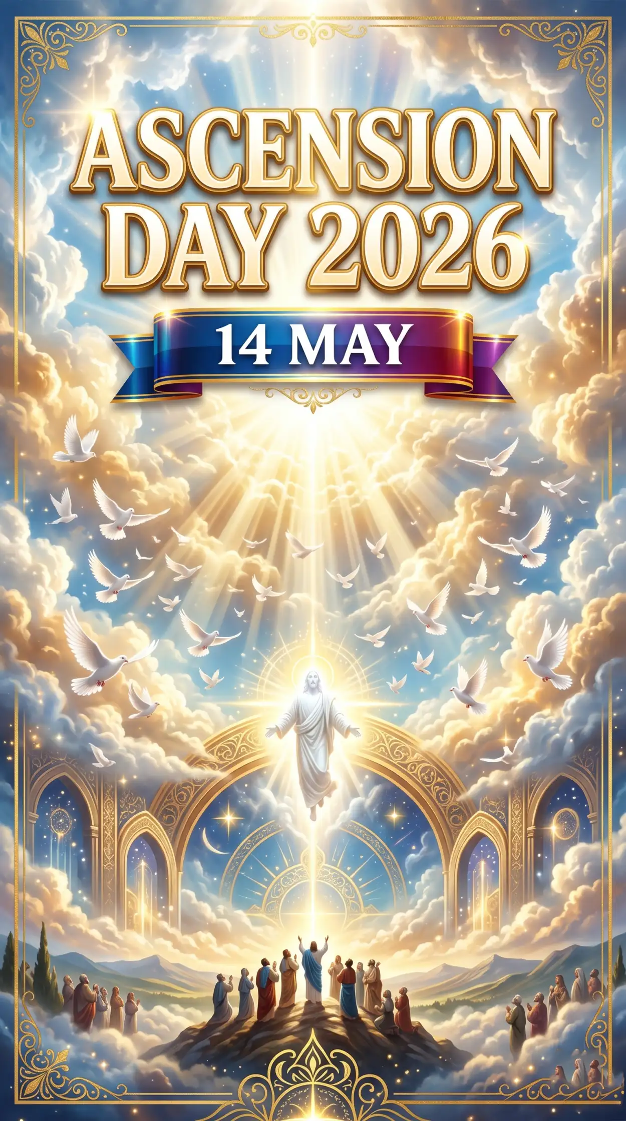 Free Download Ascension Day 2026 Instagram Story Ideas - High Quality Ascension Day 2026 Wishes Image