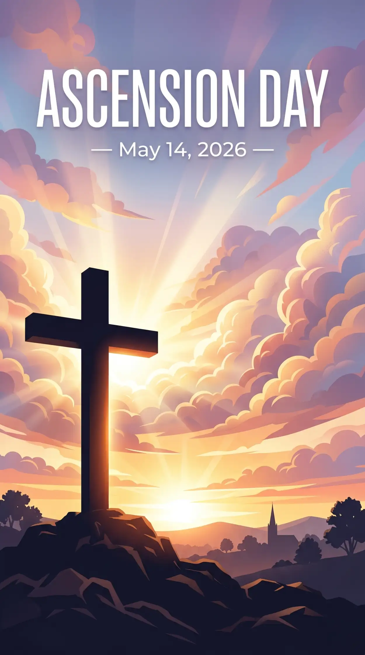 Free Download Ascension Day 2026 Prayer Wallpaper - High Quality Ascension Day 2026 Wishes Image