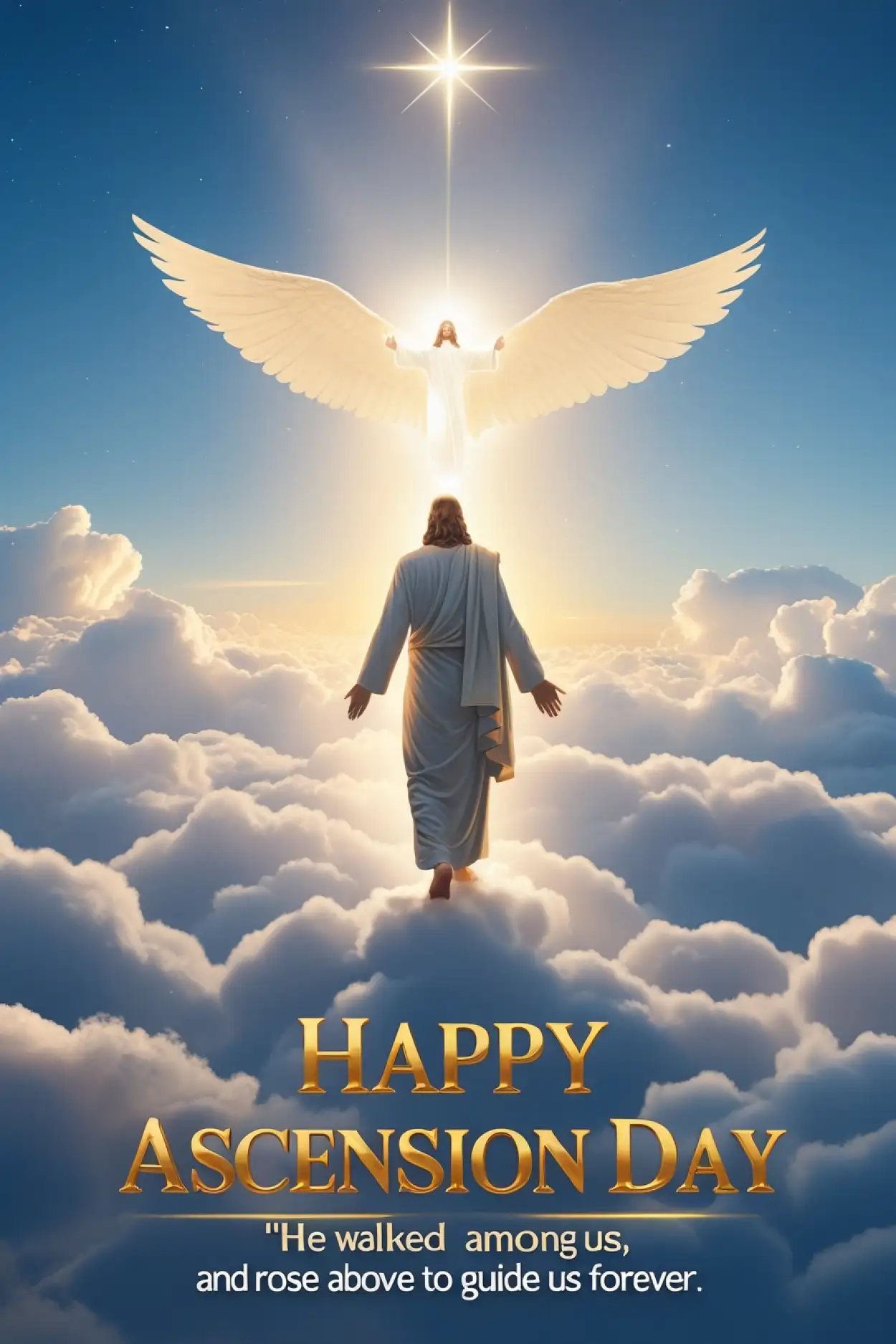Free Download Ascension Day Status Image In English - High Quality Happy Ascension Day Background