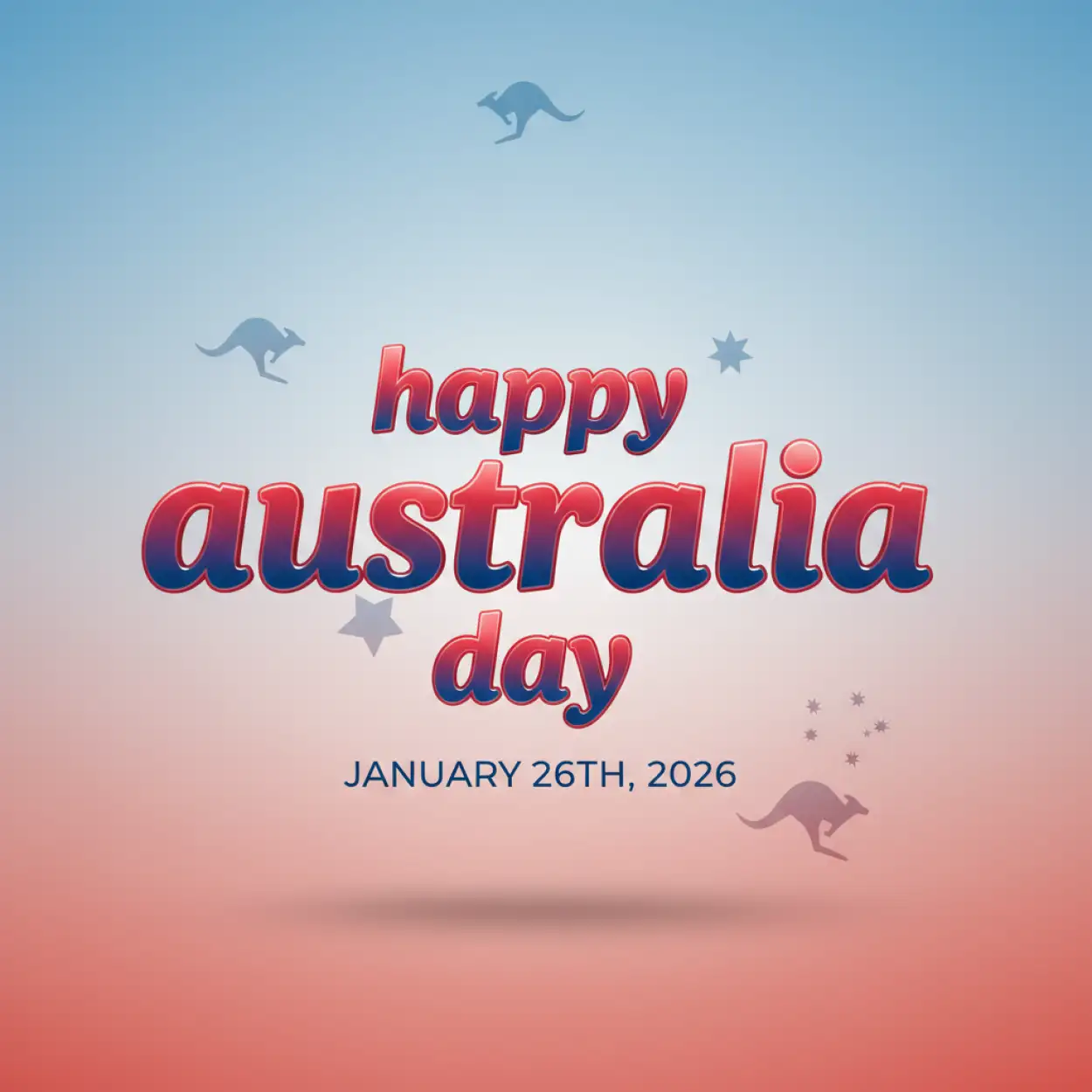 australia day digital poster