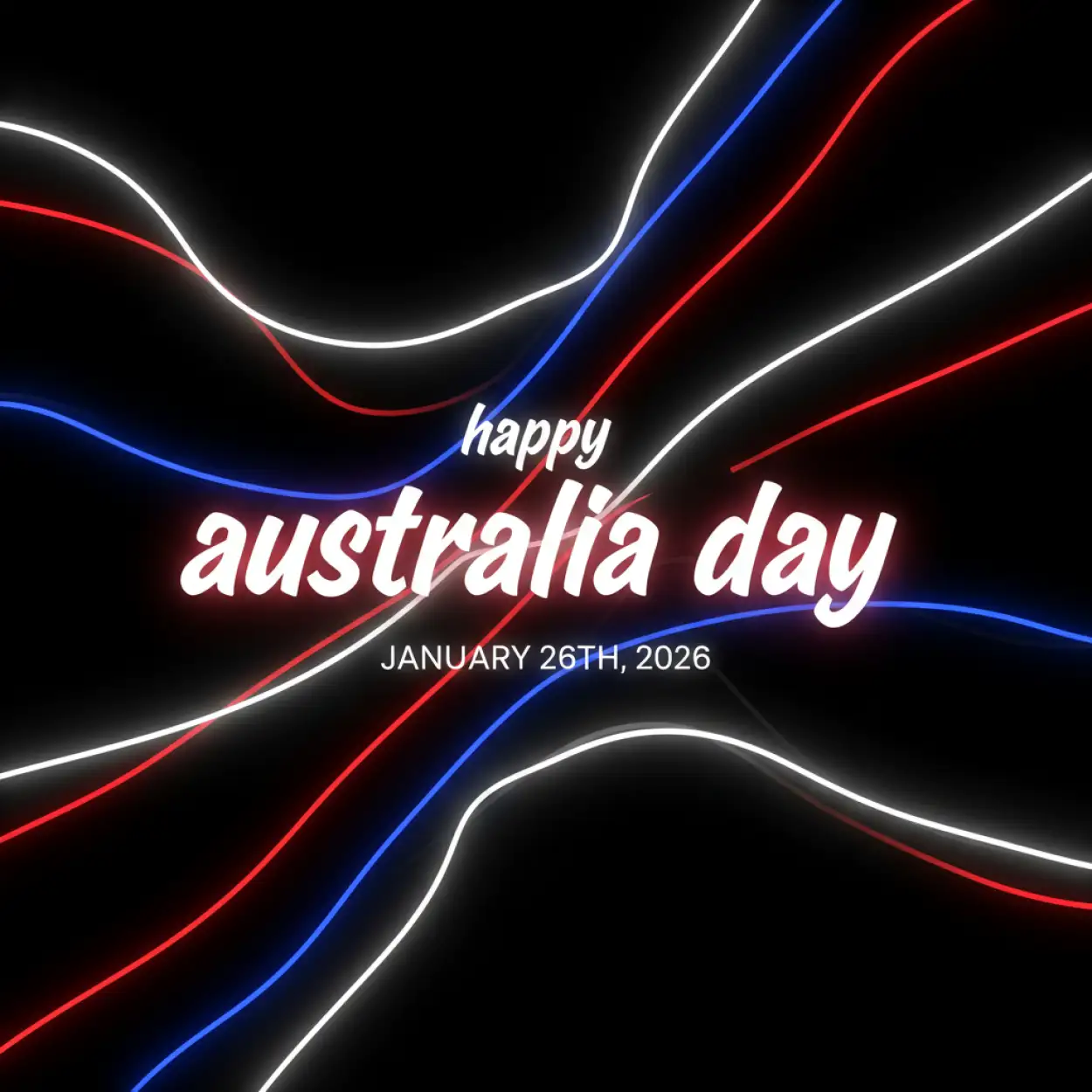 australia day modern graphic design