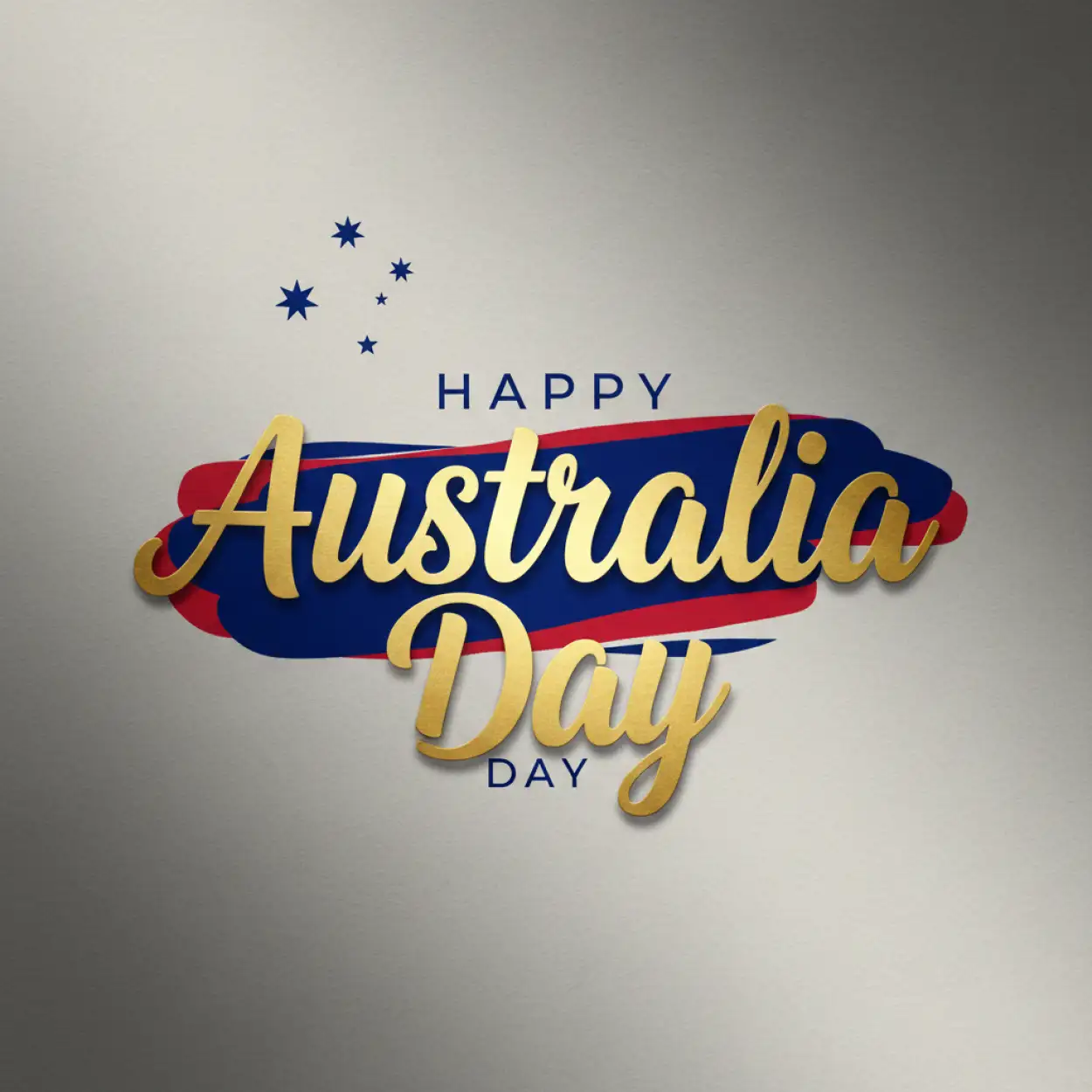 australia day typography design