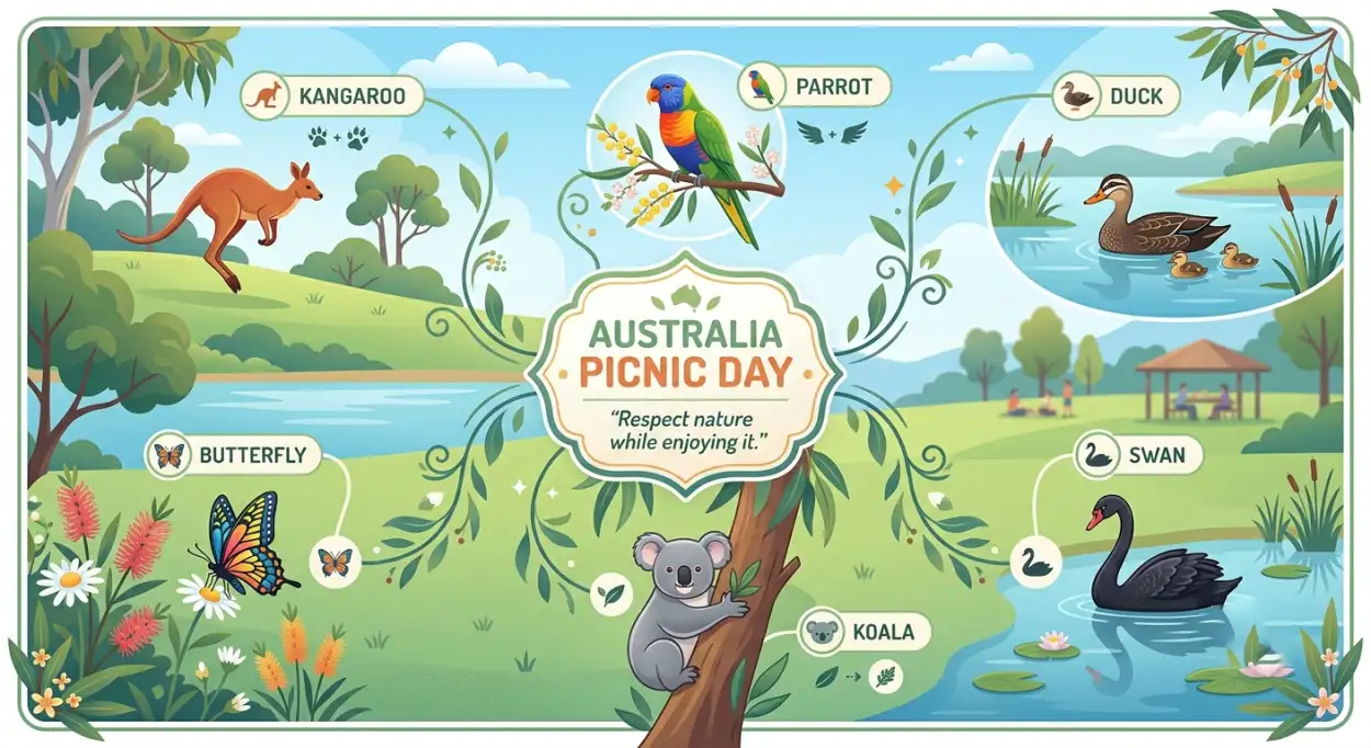 Free Download Australia Picnic Day 2026 Banner Template - High Quality Australia Picnic Day 2026 Image