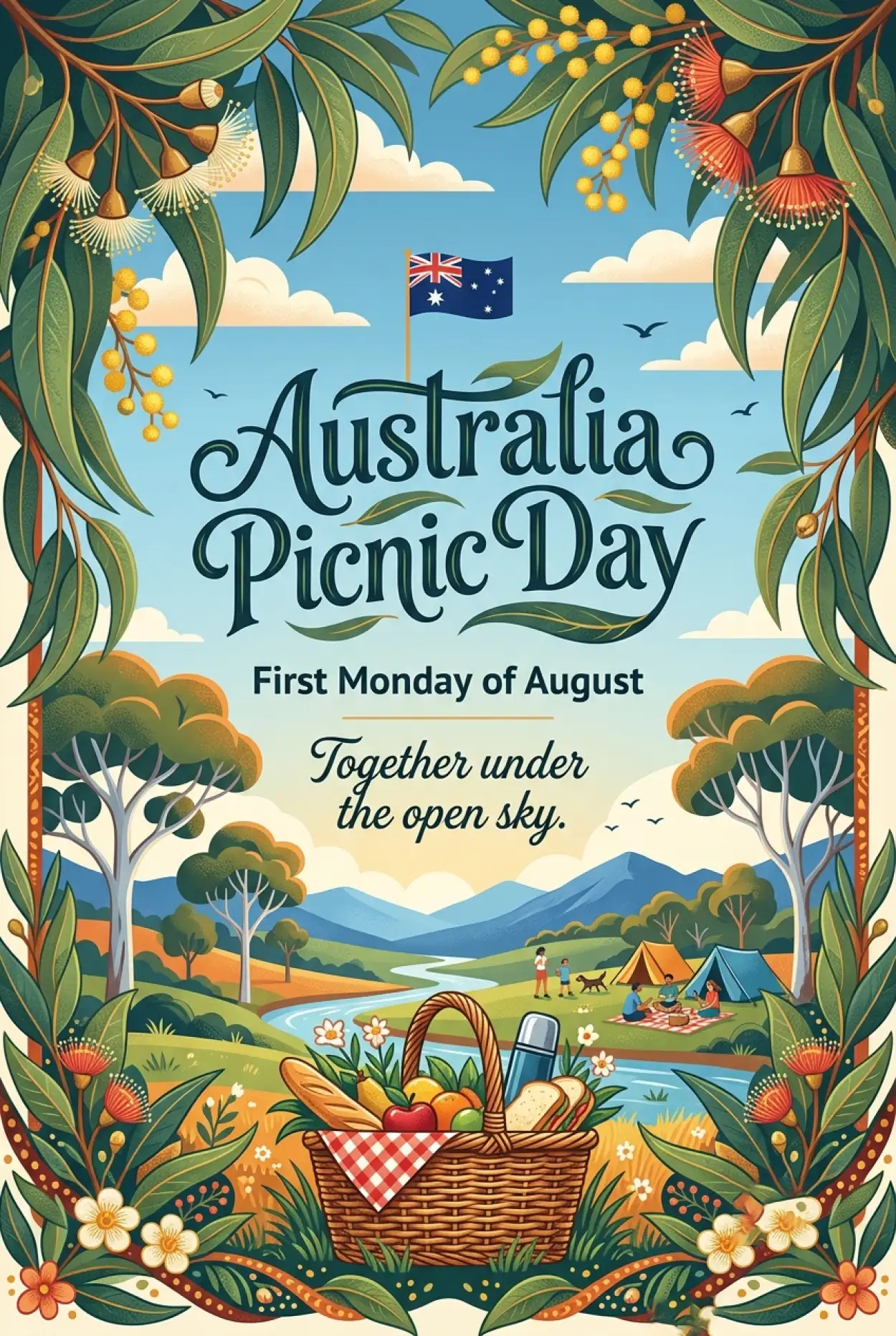 Free Download Australia Picnic Day 2026 Modern Graphic Design - High Quality Australia Picnic Day 2026 Image