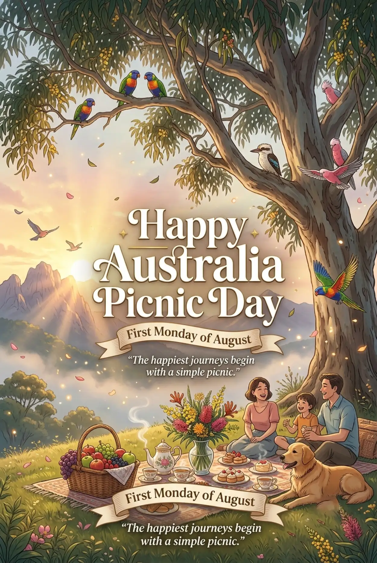 Free Download Australia Picnic Day 2026 Premium Stock Illustration - High Quality Australia Picnic Day 2026 Image