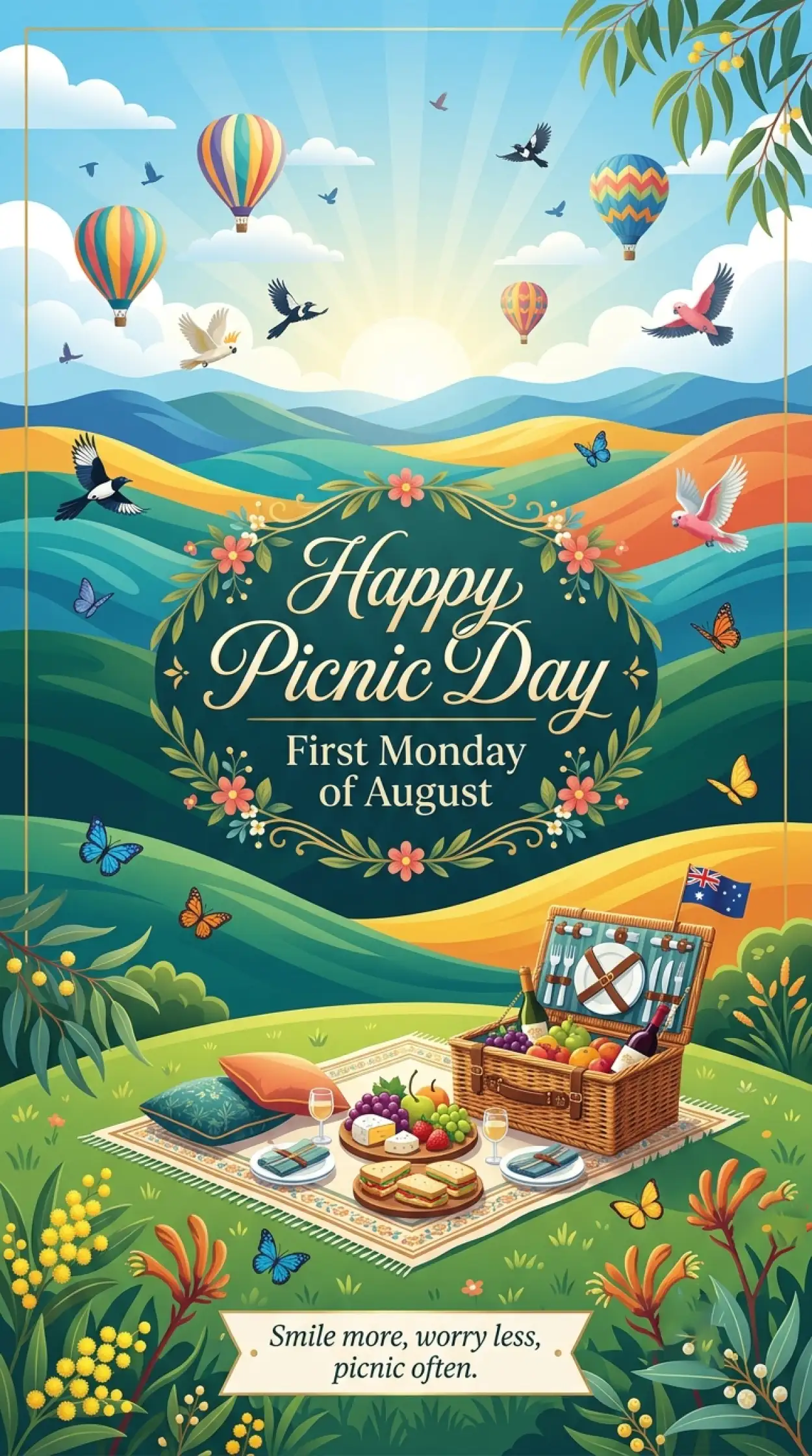 Free Download Australia Picnic Day 2026 Premium Vector - High Quality Australia Picnic Day 2026 Image