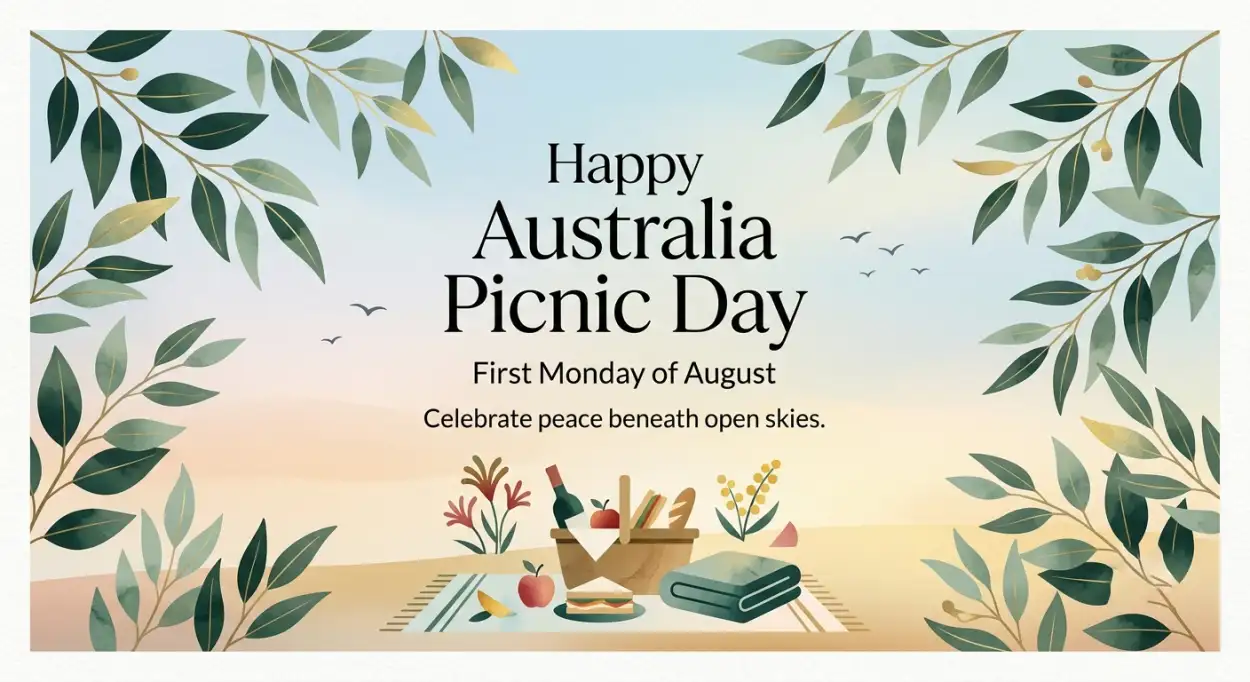 Free Download Australia Picnic Day 2026 Public Holiday Celebration - High Quality Australia Picnic Day 2026 Image