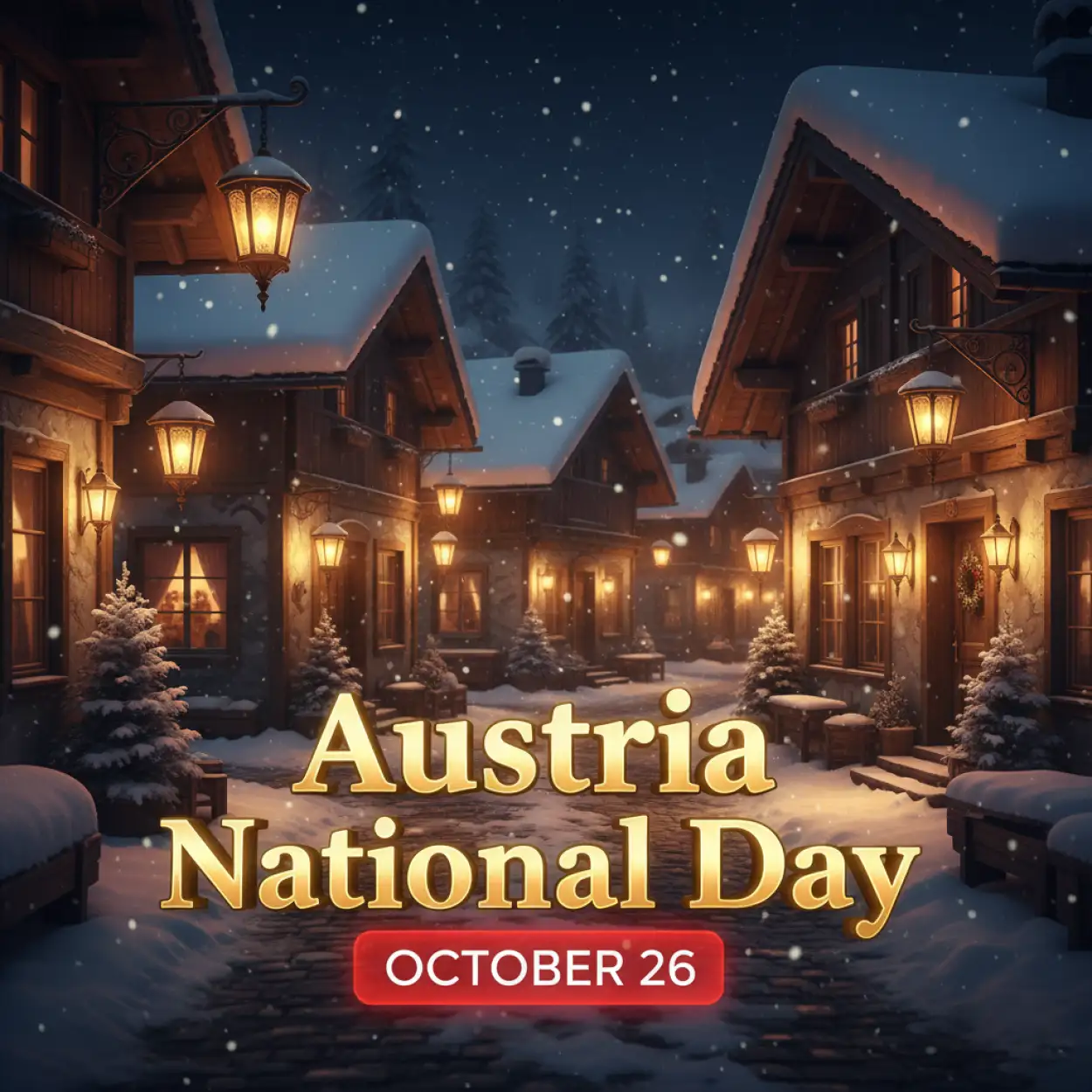 Austria National Day 2025 HD background for video editing