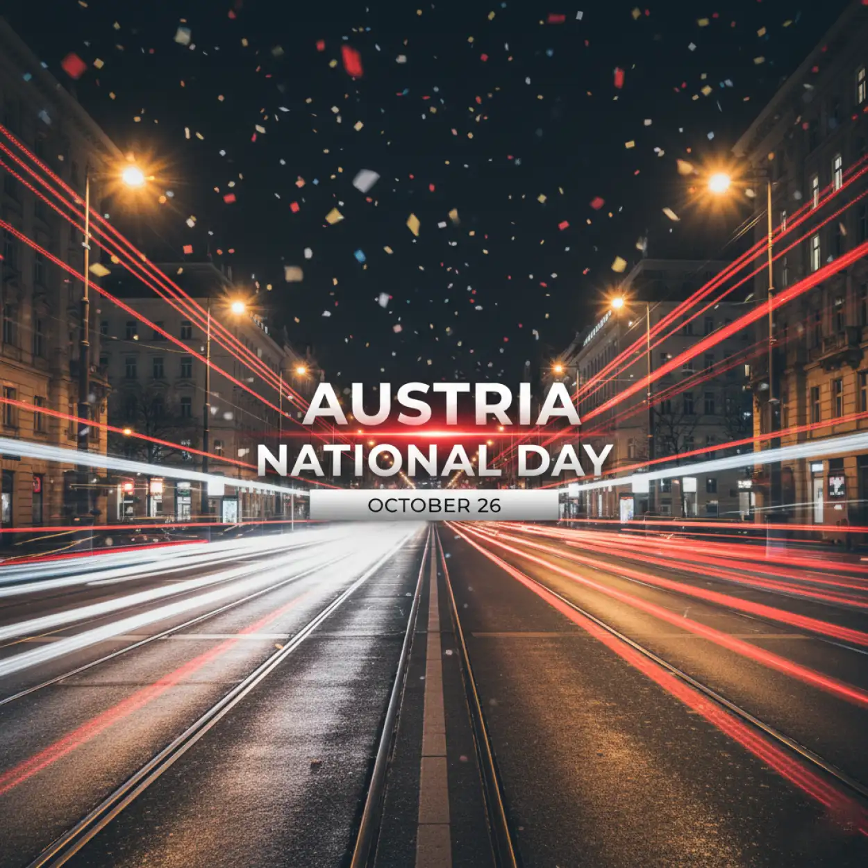 Austria National Day 2025 vector poster design