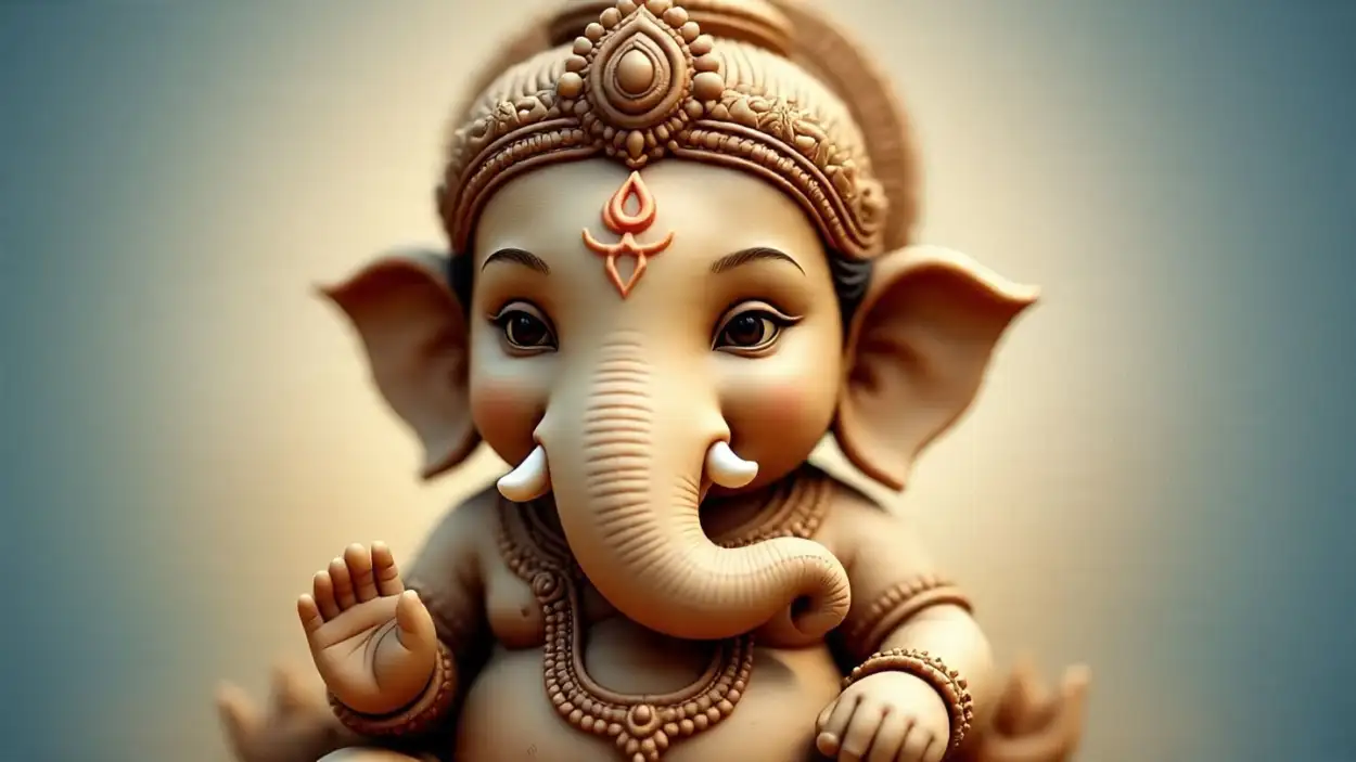baby Ganesha clay idol images Ganesh Chaturthi