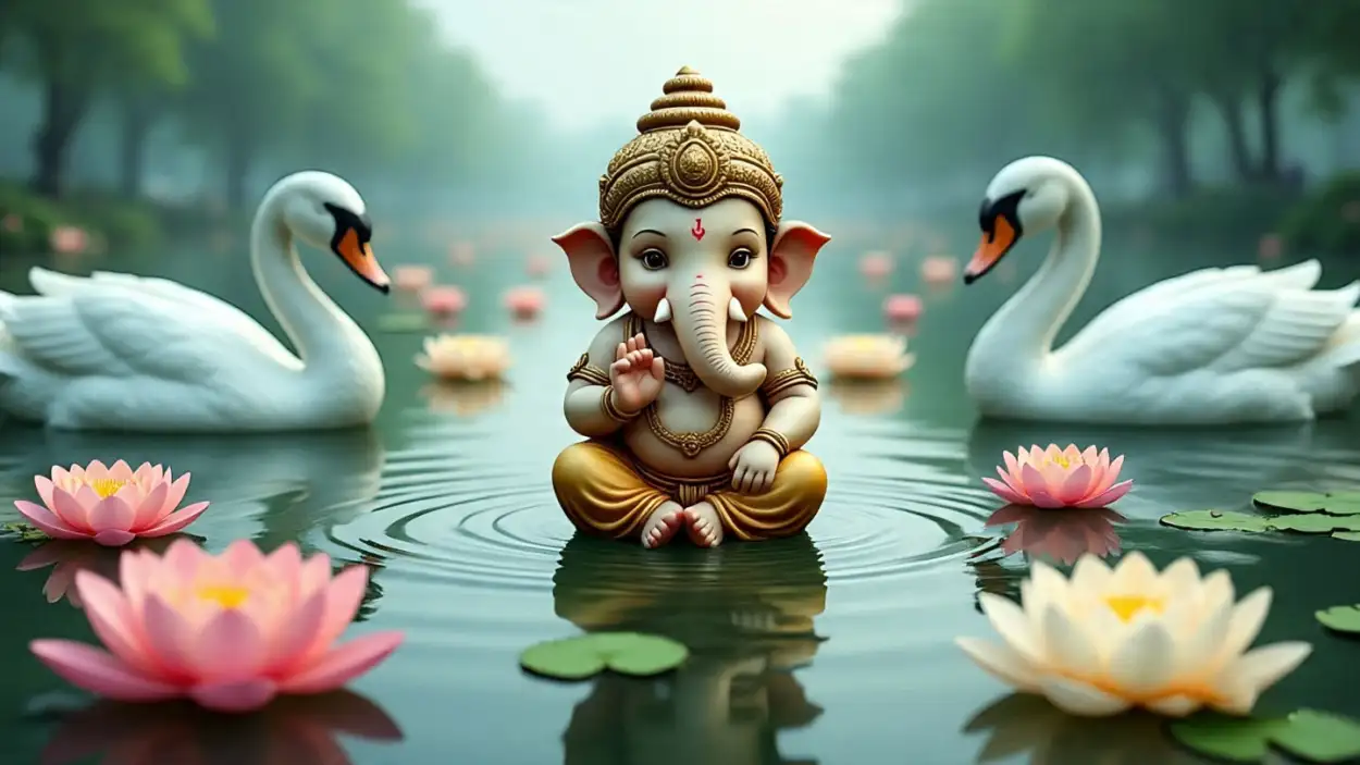 baby Ganesha transparent background clipart