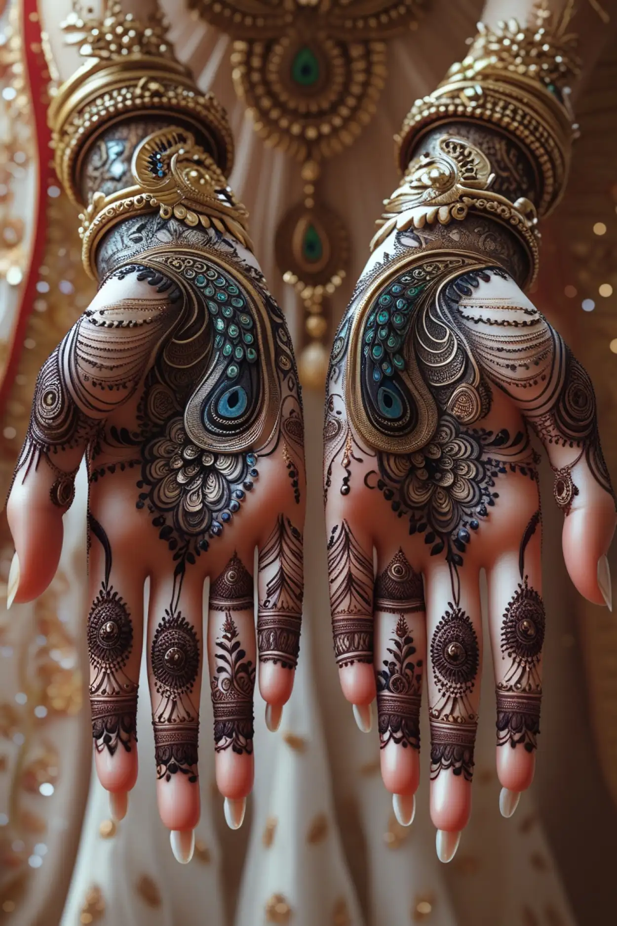 back hand mehndi design for sawan somwar