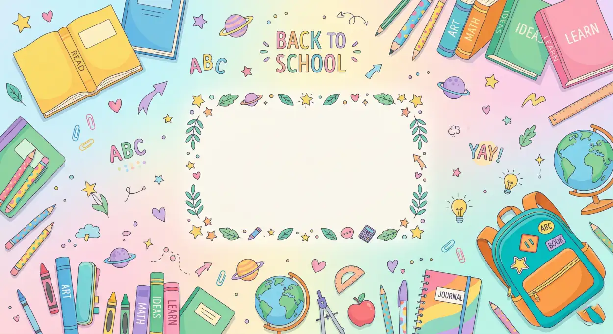 Free Download Back To School Background Template Free - High Quality Back To School Background Image