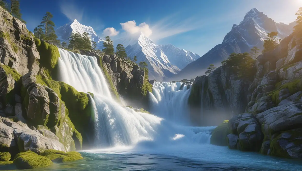 Free Download Bali Waterfall Background For Travel Posts - High Quality Waterfall Background Background